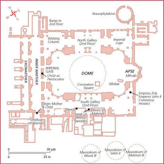 Hagia Sophia Mosque Plan